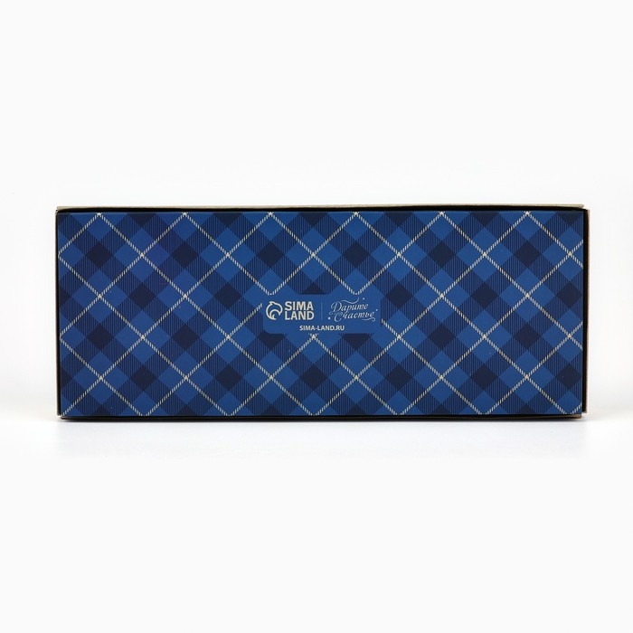 Коробка складная под 12 конфет &laquo;Настоящему мужчине&raquo;, 3,8 х 10,5 х 26,5 см