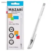 Ручка гелевая IRBIS, швейцарский пишущий узел 0.8 мм, чернила белые производства США, стержень 130 мм