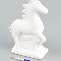 Копилка под роспись "Единорог" с кистью