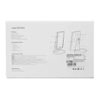 Зеркало KZ-06, подсветка, 26.5 х 16 х 12 см, 22 диода, сенсорная кнопка, белое