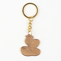 Брелок новогодний, для ключей, металлический &laquo;Змея&raquo; 3,2 х 8,5 см