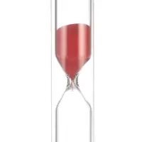 Песочные часы "Ламбо", на 3 минуты, 9 х 2.5 см, красные