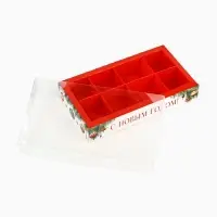 Коробка под 8 конфет с ячейками &laquo;С Новым годом!&raquo;, 10 х 18.5 х 3 см
