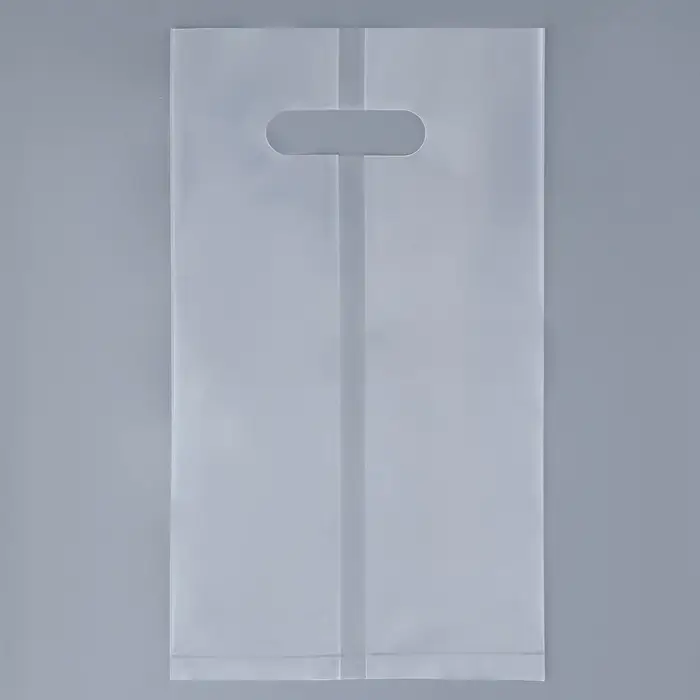 Пакет квадратный полиэтиленовый с вырубной ручкой, прозрачный, упаковка, 15х28+16см &plusmn; 5% 60 мкм