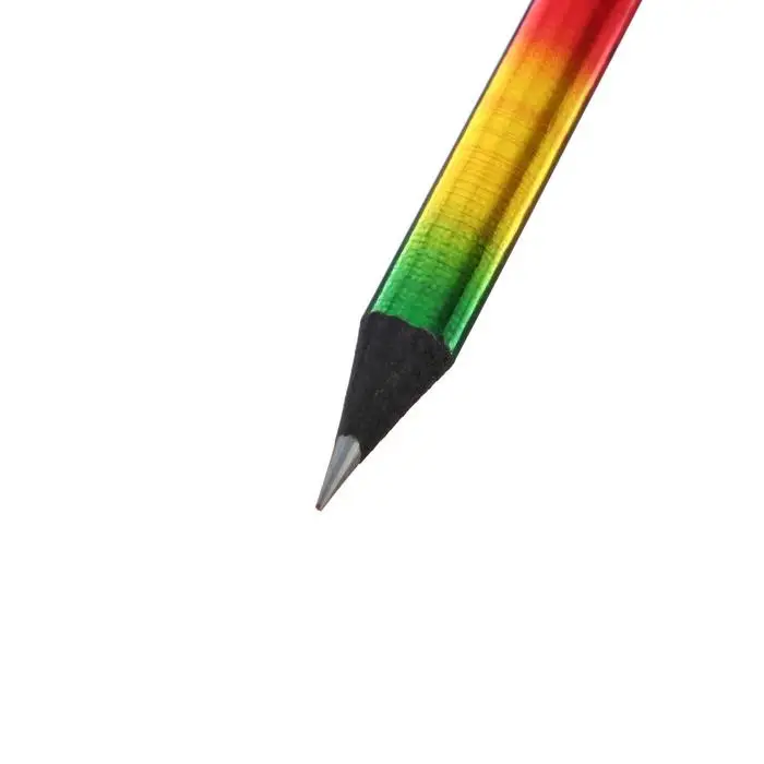 Карандаш чернографитный &laquo;Радуга&raquo; твёрдость НВ, голография, заточенный, со стразой