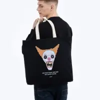 Холщовая сумка &laquo;Цирк&raquo; с внутренним карманом, черная