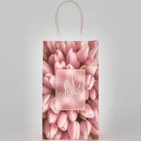 Пакет подарочный крафт &laquo;С 8 марта&raquo;, 12 &times; 21 &times; 9 см