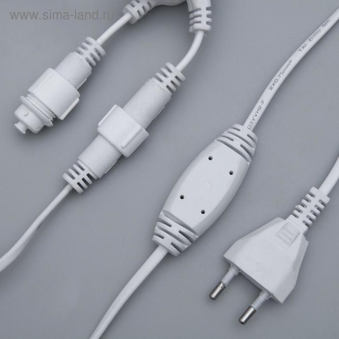 Гирлянда &laquo;Занавес&raquo; 2 &times; 1.5 м, IP44, УМС, белая нить, 360 SMD-LED, свечение тёплое белое, 220 В