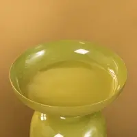 Подсвечник на 1 свечу "Авокадо" глянцевый 10х10х13 см