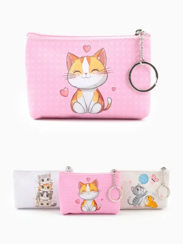 Кошелек дет 13-01-01 Июнь2519, 10,5*2,5*8 см, отд на молнии, микс