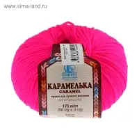Пряжа для вязания спицами, крючком &laquo;Камтекс. Карамелька&raquo;, 100% акрил, 175 м/50 г, (224 неон)