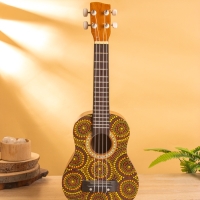 Сувенирный музыкальный инструмент Укулеле &laquo;Туземец&raquo;, 55 см, махагон, дерево