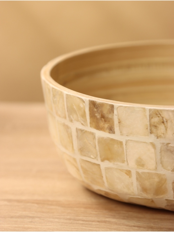 Салатник 19,5х19,5х8 см, бамбук