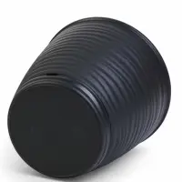 Горшок для цветов "Saffron" D-26,7 см, 9,1 л с поддоном, черный