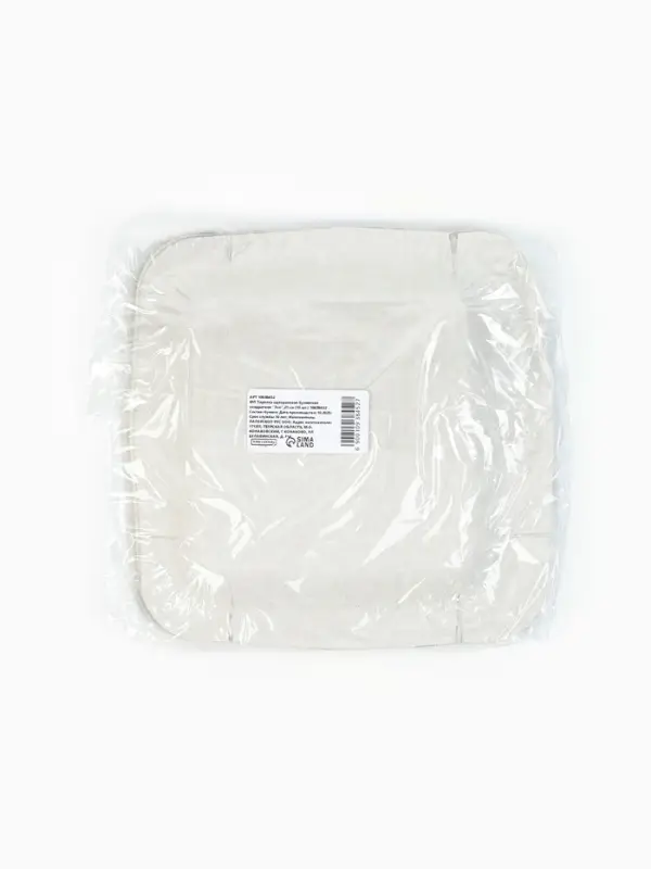 МП Тарелка одноразовая бумажная квадратная "Эко",21 см (10 шт.)