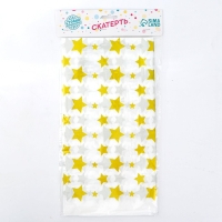 Скатерть &laquo;Звёзды&raquo;, 137х220 см, цвет золотой