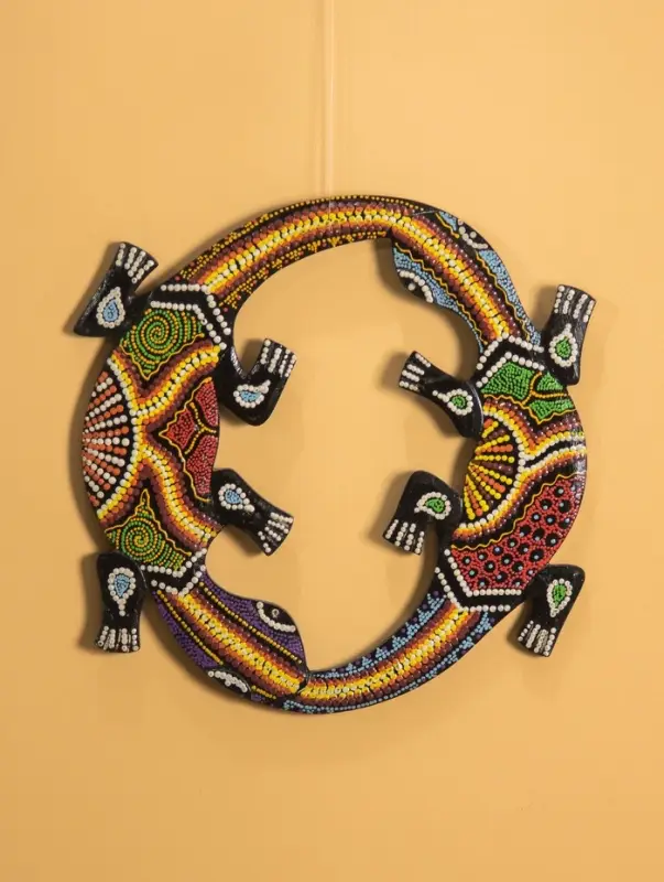 Панно настенное &laquo;Пара ящериц&raquo;, 33&times;33&times;1 см, МДФ, МИКС