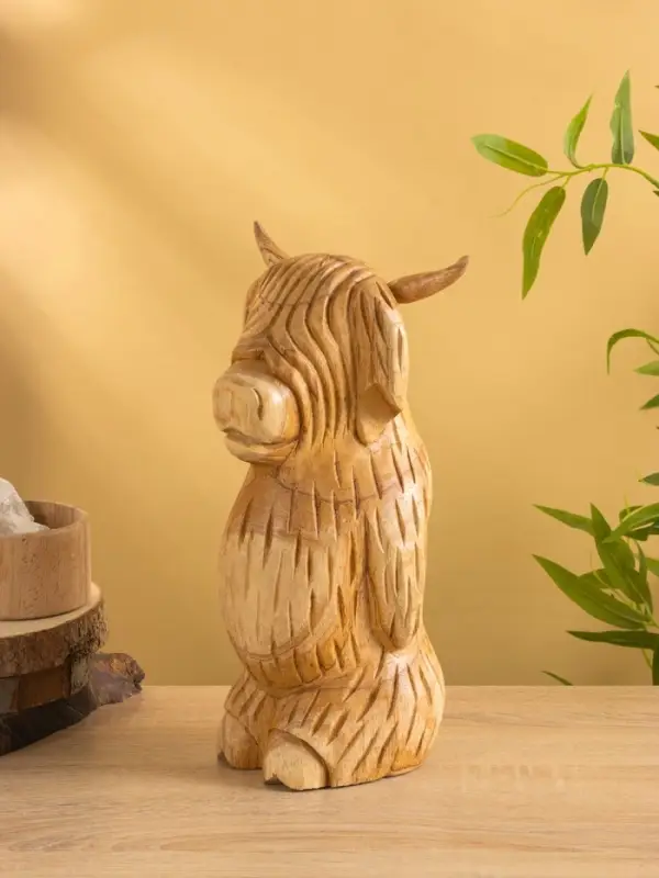 Сувенир "Бычок" дерево Джампинис 17х13х32 см
