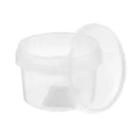 Емкость полимерная, 0.28 л, прозрачная, с крышкой, 1 шт.