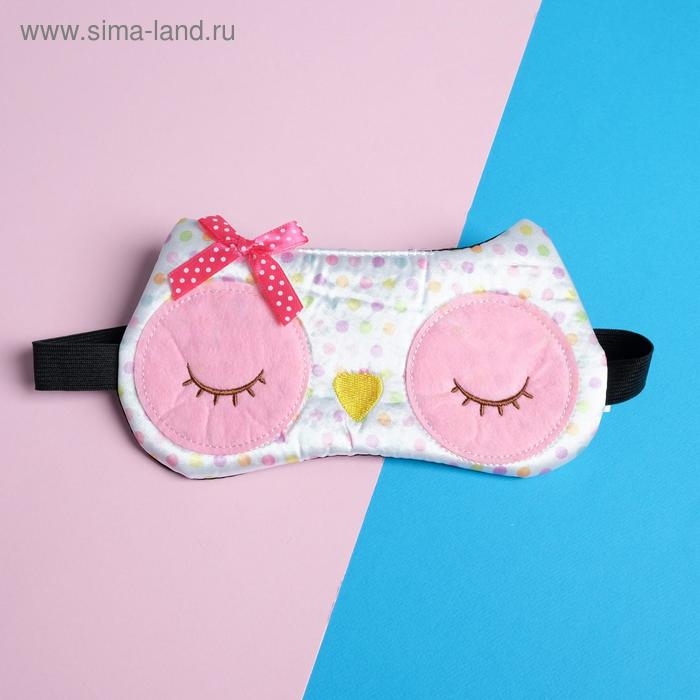 Маска для сна SVOBODA VOLI &laquo;Сова&raquo;, розовая