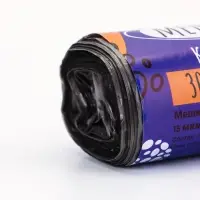 Мешки для мусора 30 л, ПНД, 15 мкм, 30 шт в рул, цвет черный