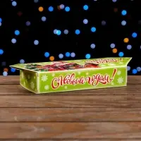 Подарочная коробка &laquo;Конфета Дед Мороз и дети&raquo; новогодняя упаковка, 10&times;20&times;4.3 см