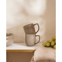Набор кружек фарфоровых SL Home &laquo;Мольвено&raquo;, 400 мл, цвет коричневый