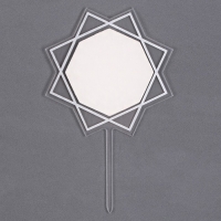 Набор для украшения торта: топпер &laquo;С днём рождения&raquo;, 1 шт., 10 свечей