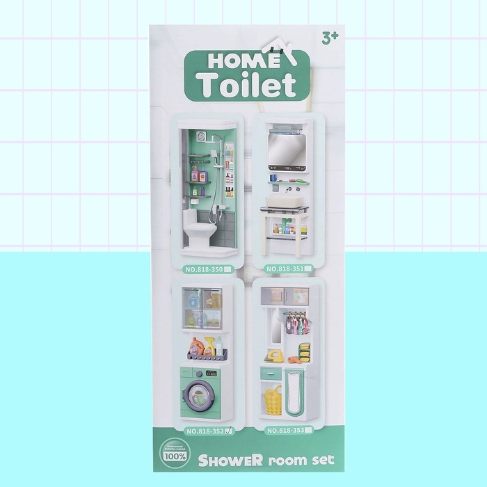 Набор мебели для кукол &laquo;Постирочная&raquo;, стиральная машина, аксессуары МИКС