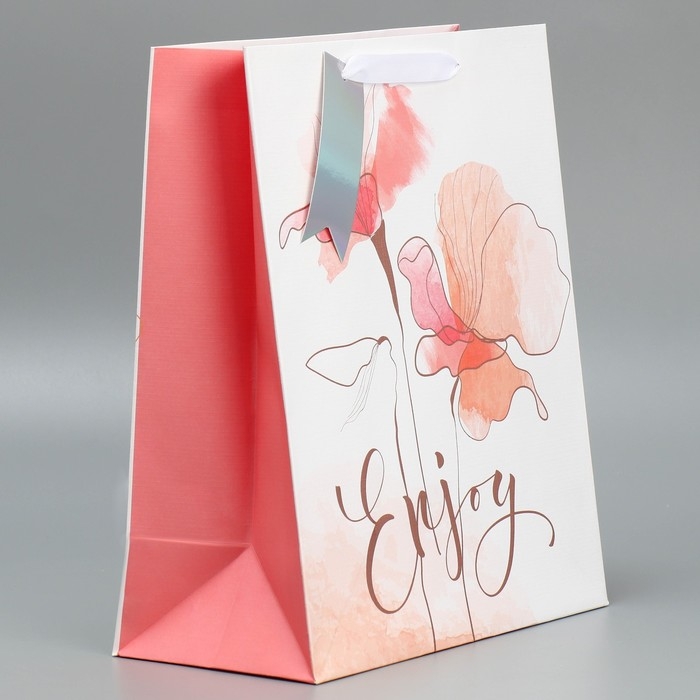 Пакет подарочный ламинированный, упаковка, &laquo;Нежность&raquo;, 25.4 х 30.5 х 12.7 см