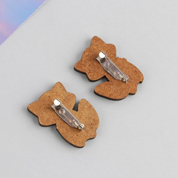 Набор парных значков &laquo;Енотики&raquo;, 2 шт., 9,5 х 8,7 см