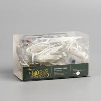 Гирлянда &laquo;Занавес&raquo; 2.8 &times; 3 м роса на крючках, с пультом, IP20, серебристая нить, 300 LED, свечение белое, 8 режимов, USB