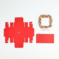 Коробка под 4 конфеты &laquo;Зимняя ботаника&raquo;, 10.5 х 10.5 х 3.5 см, Новый год