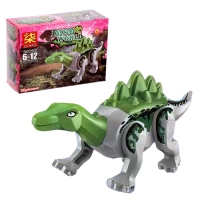 Конструктор блочный &laquo;Динозавры&raquo;, 12 видов, МИКС