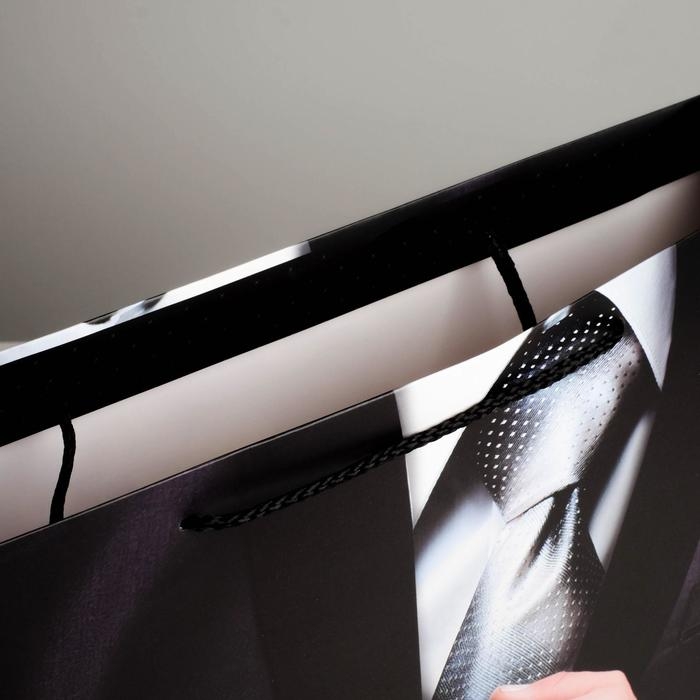 Пакет подарочный ламинированный горизонтальный, упаковка, &laquo;Best man&raquo;, ML 27 х 23 х 11,5 см