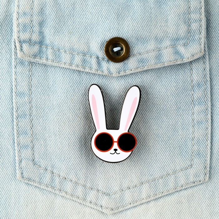 Значок в коробочке &laquo;Заяц&raquo; 5 х 4 см