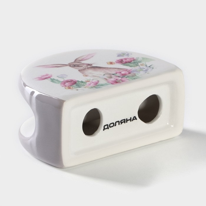 Салфетница Доляна &laquo;Зайка&raquo;,9,5&times;7&times;4,3 см