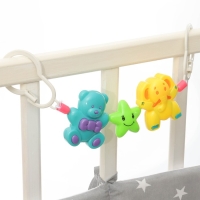 Растяжка на коляску/кроватку &laquo;Мишка, звезда, слоник&raquo;, 3 игрушки, Крошка Я