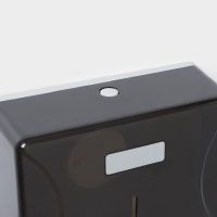 Диспенсер бумажных полотенец в листах, пластиковый, 27&times;20&times;10 см, цвет серый