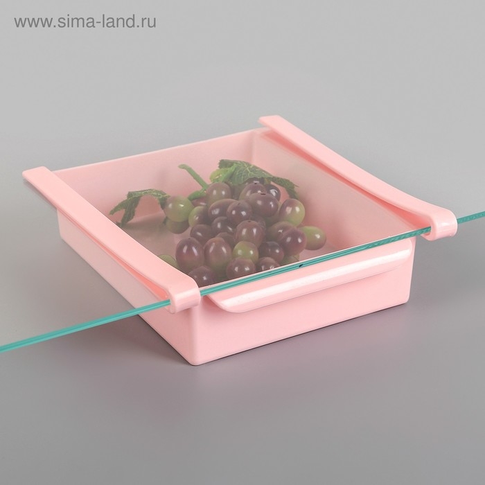 Полка подвесная в холодильник, 22&times;20&times;7 см, цвет МИКС