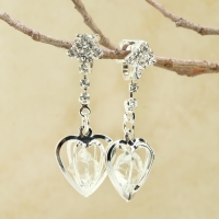 Клипсы &laquo;Грация&raquo; сердце объёмное, цвет МИКС