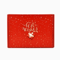 Коробка подарочная новогодняя складная &laquo;С наилучшими пожеланиями&raquo;, 30.7 х 22 х 9.5 см, Новый год