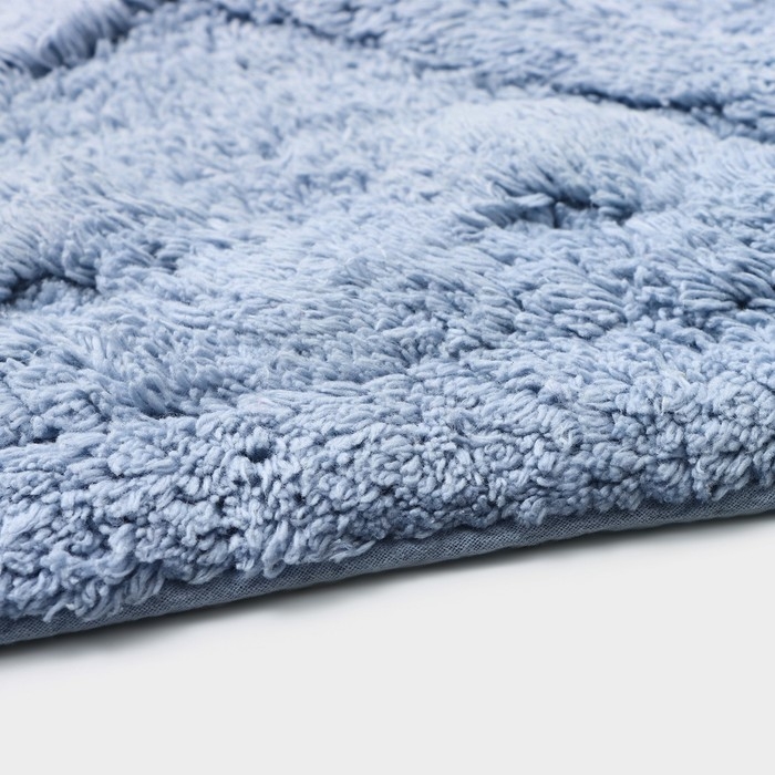Коврик для дома Доляна &laquo;Нежность&raquo;, 40&times;60 см, цвет голубой
