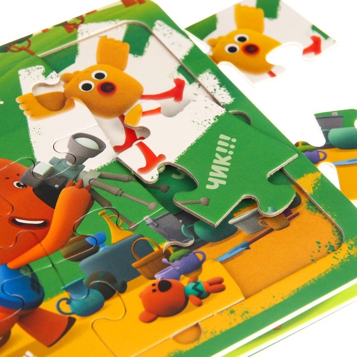 Книга картонная с пазлами &laquo;Фотоохота&raquo;, 12 стр., Ми-Ми-Мишки