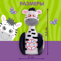 Развивающая неваляшка &laquo;Зебра Гого&raquo;, игрушка