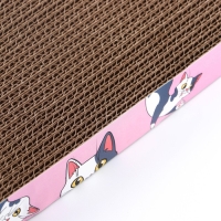 Когтеточка из картона с кошачьей мятой &laquo;Котик&raquo;, 45 см х 20 см х 4,5 см