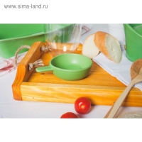 Кокотница из жаропрочной керамики Доляна &laquo;Базилик&raquo;, 100 мл, цвет зелёный