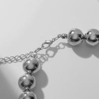 Бусы &laquo;Классика&raquo; крупные, цвет серебро, 40 см