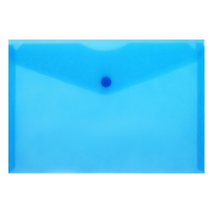 Набор папок-конвертов на кнопке А5 150мкм Calligrata  прозрачные, микс 5шт