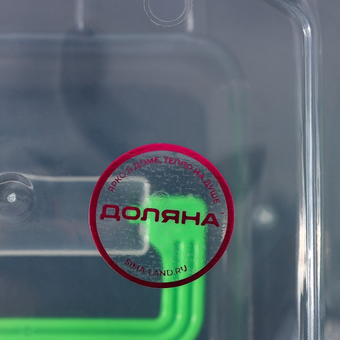 Контейнер для хранения, крышка с ручкой на защёлке, 20&times;15&times;7,5 см, цвет МИКС